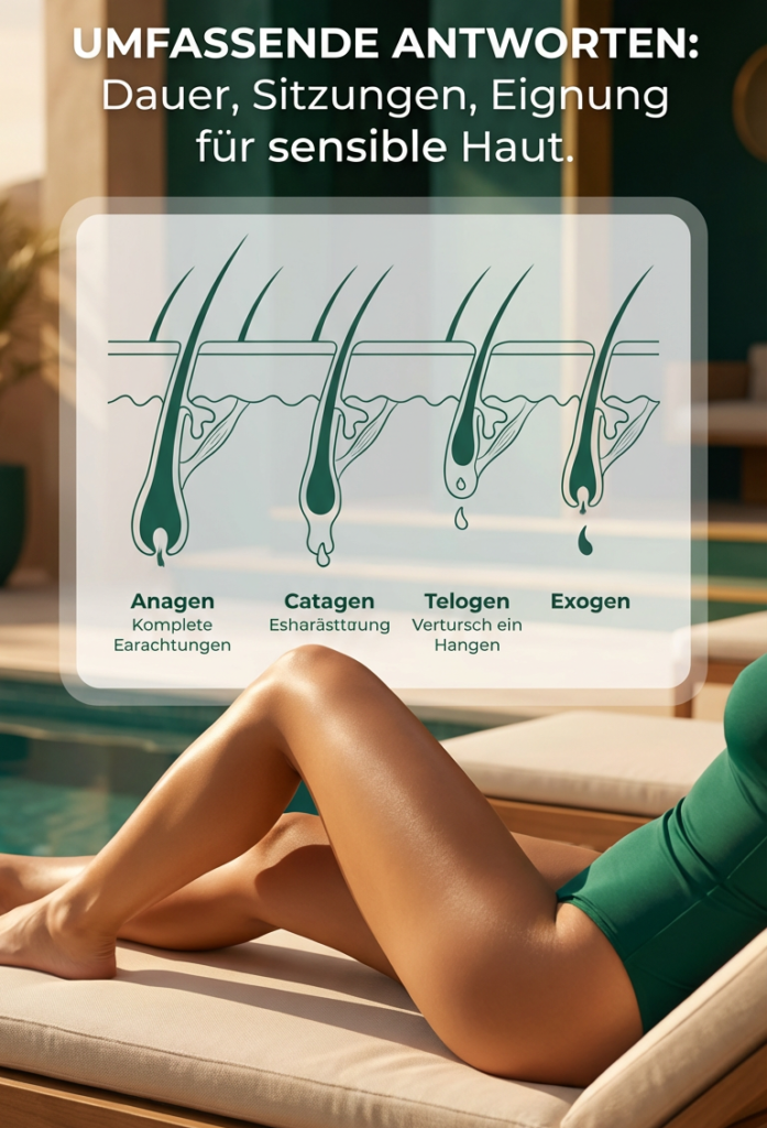 Warum mehrere Sitzungen bei der Laser Haarentfernung notwendig sind – Haarwachstumszyklen erklärt